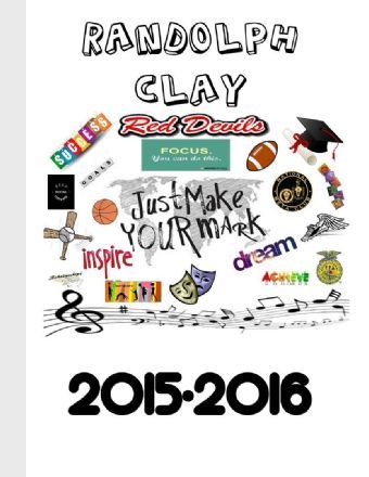 Randolph Clay High School 2016 Yearbook